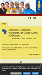 Mobile Screenshot of lions-africa.org
